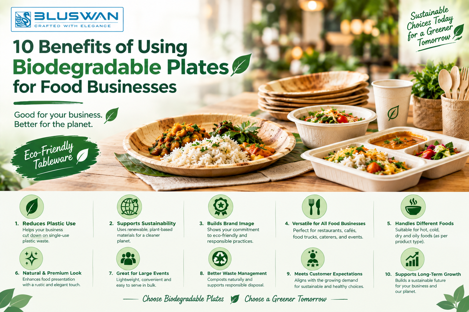10 Benefits of Using Biodegradable Plates for Food Businesses