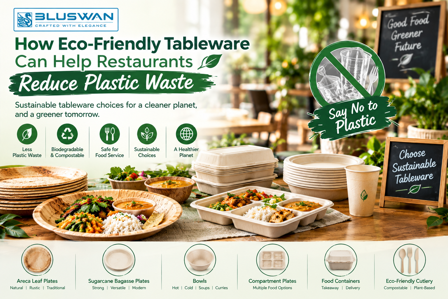 How Eco-Friendly Tableware Can Help Restaurants Reduce Plastic Waste