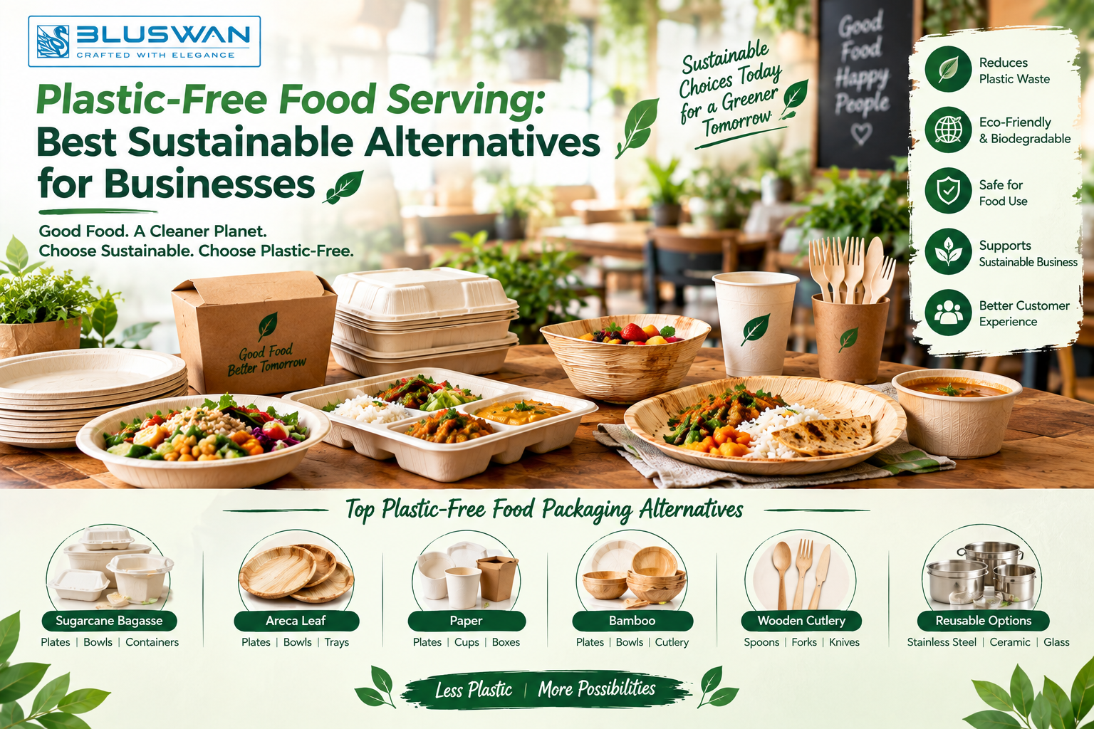 Plastic-Free Food Serving: Best Sustainable Alternatives for Businesses